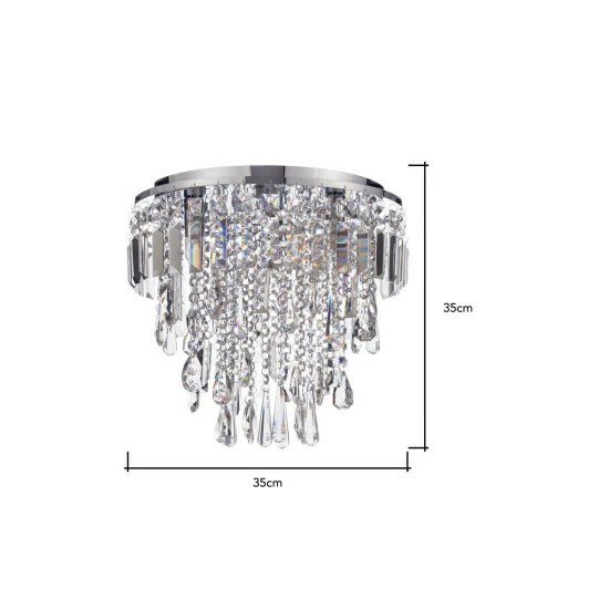 BHS Lighting Bresna Flush Ceiling Light For Unisex 5 BHS Lighting Bresna Flush Ceiling Light For Unisex - Image 5