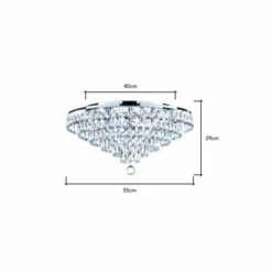 BHS Lighting Elsa Flush Ceiling Light For Unisex -BHS Lighting Sales Store unnamed file 96