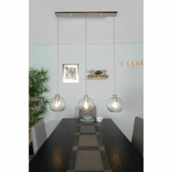 BHS Lighting Alfie Bobble Glass 3 Light Diner Pendant For Unisex -BHS Lighting Sales Store unnamed file 963